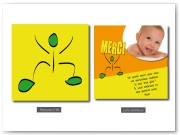 Pochette et carte de remerciement